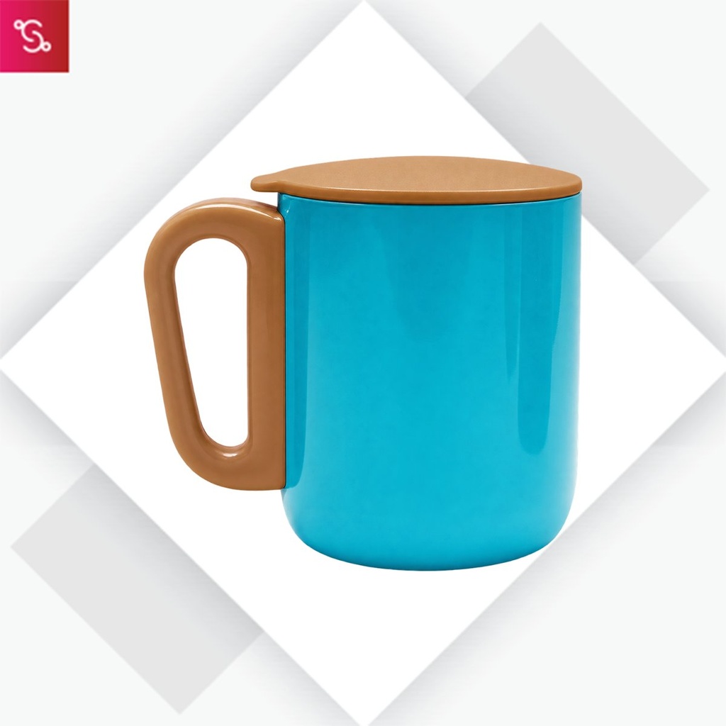 Lisbon Jr. (Stainless Steel Mug with Handle (180ml)) - Aqua