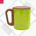 Lisbon Jr. (Stainless Steel Mug with Handle (180ml)) - Green