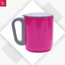 Lisbon Jr. (Stainless Steel Mug with Handle (180ml)) - Pink