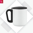 Lisbon Jr. (Stainless Steel Mug with Handle (180ml)) - White