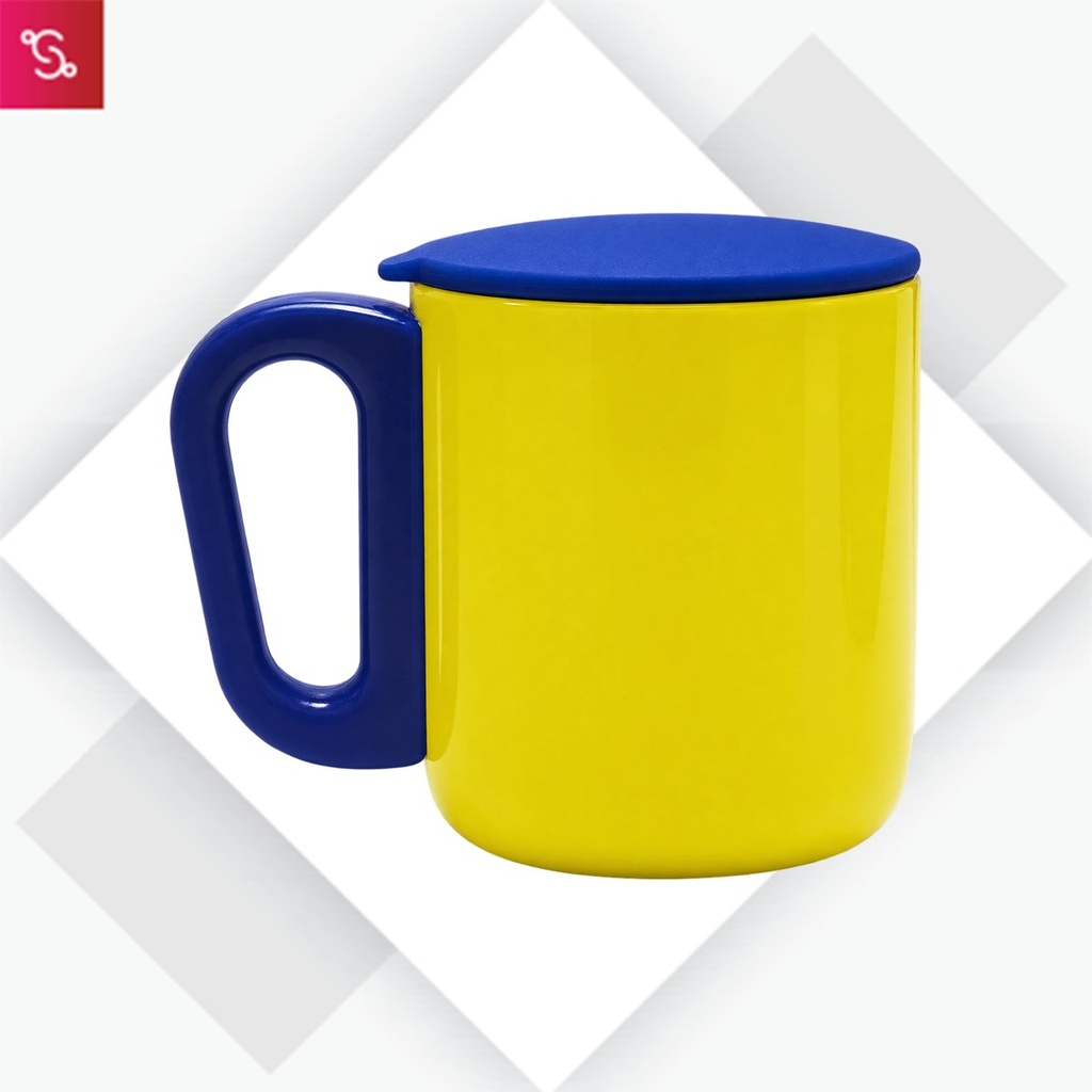 Lisbon Jr. (Stainless Steel Mug with Handle (180ml)) - Yellow
