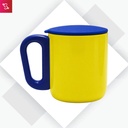 Lisbon Jr. (Stainless Steel Mug with Handle (180ml)) - Yellow