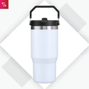 Carter (Stainless Steel Mug with Handle (900ml)) - White