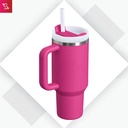 Hydra 2.0 (Stainless Steel Mug with Handle (1200ml)) - Dark Pink