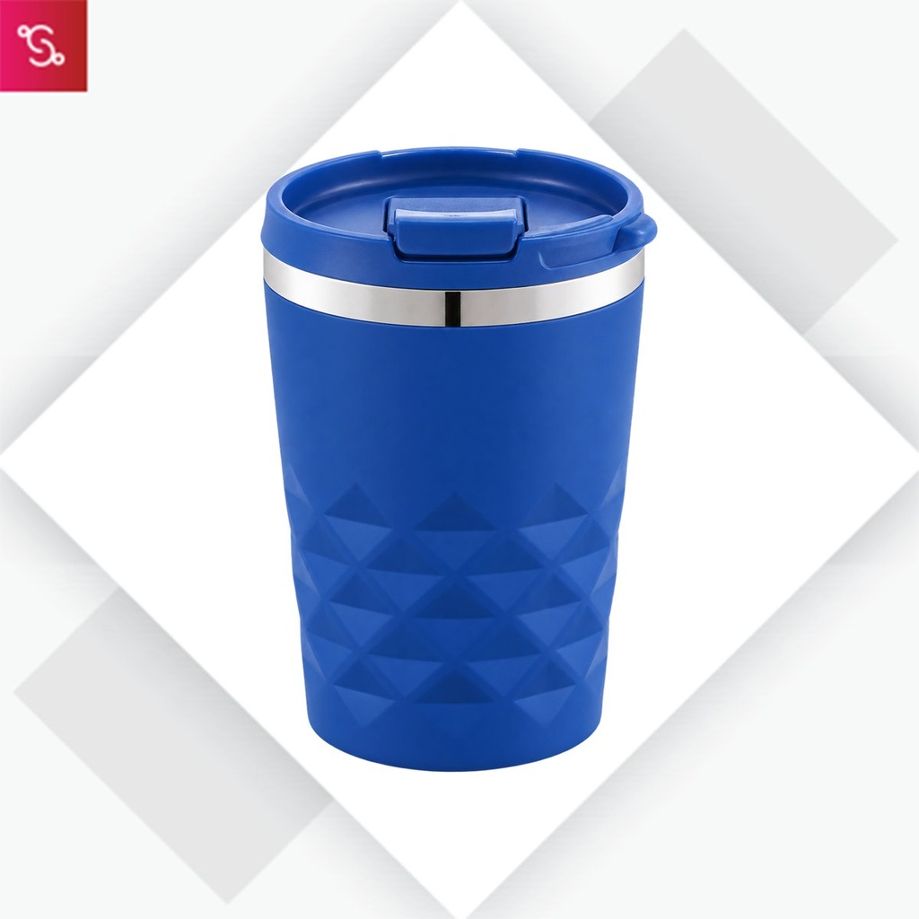 Bistro (Stainless Steel Mug with Handle (425ml)) - Blue