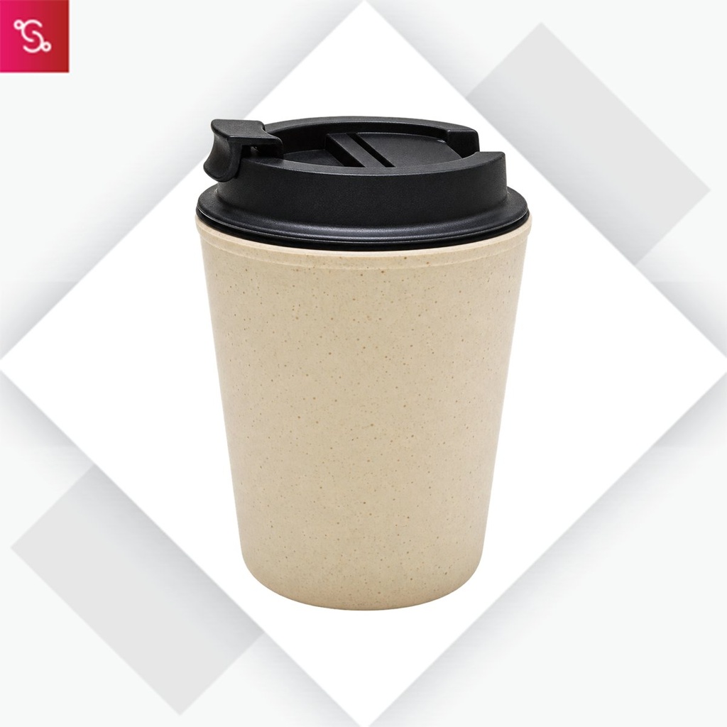 Café Bamboo (D ou b l e W al l B am b o o Mu g s (300ml)) - Natural Black