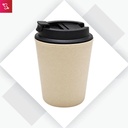 Café Bamboo (D ou b l e W al l B am b o o Mu g s (300ml)) - Natural Black