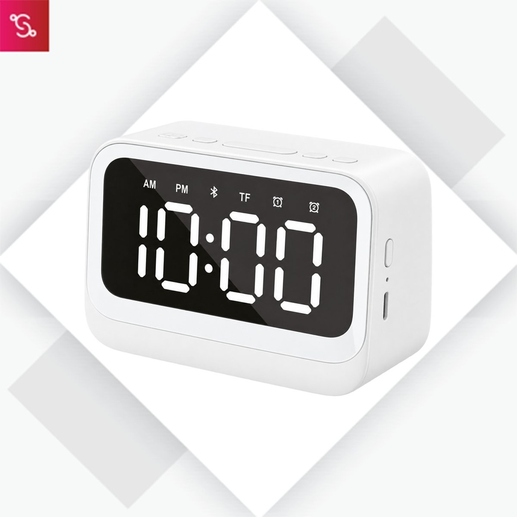 Buzz (Bluetooth Speaker with Alarm Clock) - White