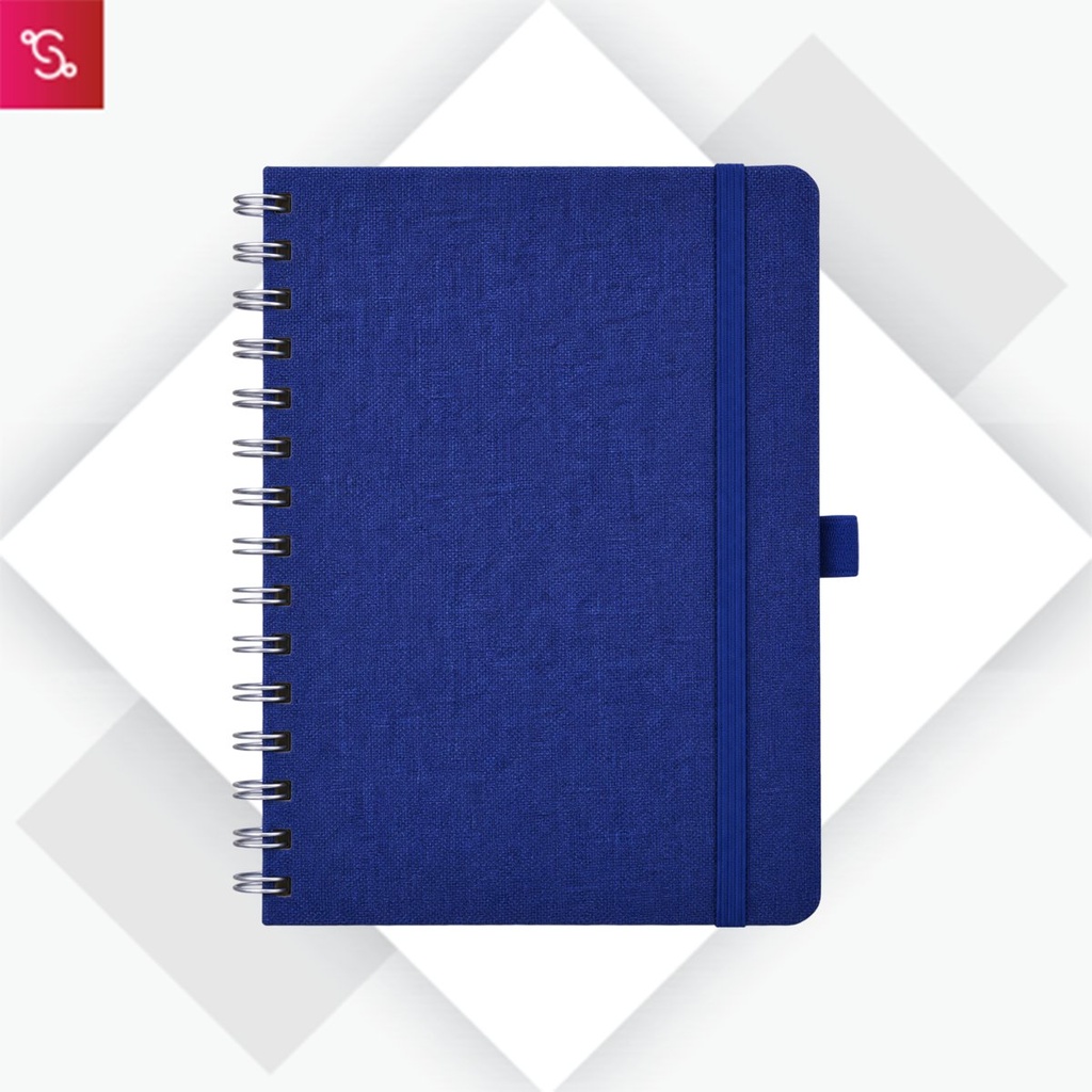 Eco Rpet Spiral Book (mobile holder) - Blue