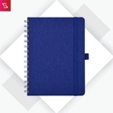 Eco Rpet Spiral Book (mobile holder) - Blue