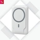 Power Mag (10K mAh Magnetic 15W Wireless Powerbank (22.5W)) - White