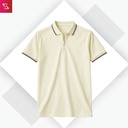 Snitch Textured Zipper Polo - White