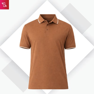 Snitch Design Tipping Polo - Coffee
