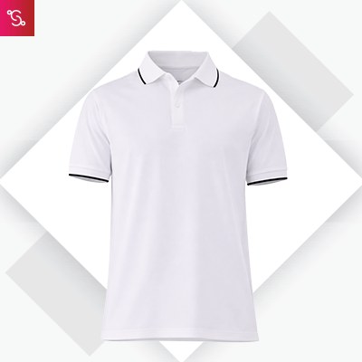 Snitch Design Tipping Polo - White