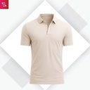 Snitch Solid Technical Stitchless Polo - Beige