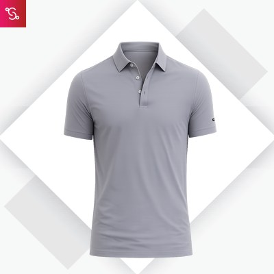 Snitch Solid Technical Stitchless Polo - Grey