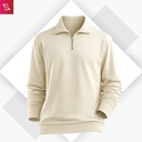 Snitch Half-Zip Sweatshirt - Cream