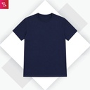 Organic Crew Neck T-Shirt - Navy Blue