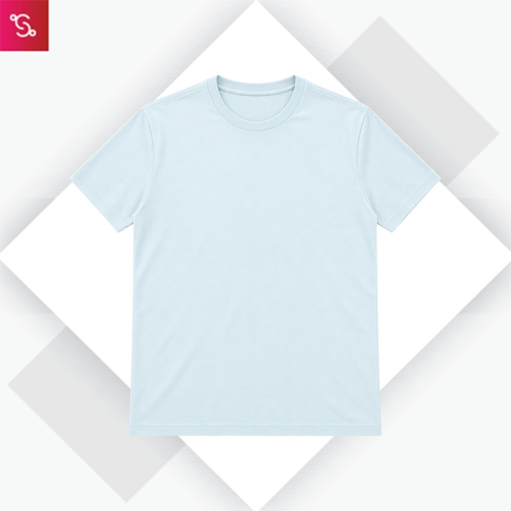 Organic Crew Neck T-Shirt - Ice Water