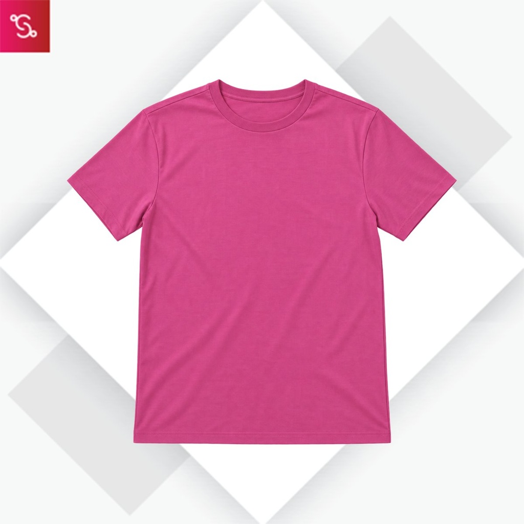 Organic Crew Neck T-Shirt - Red Violet