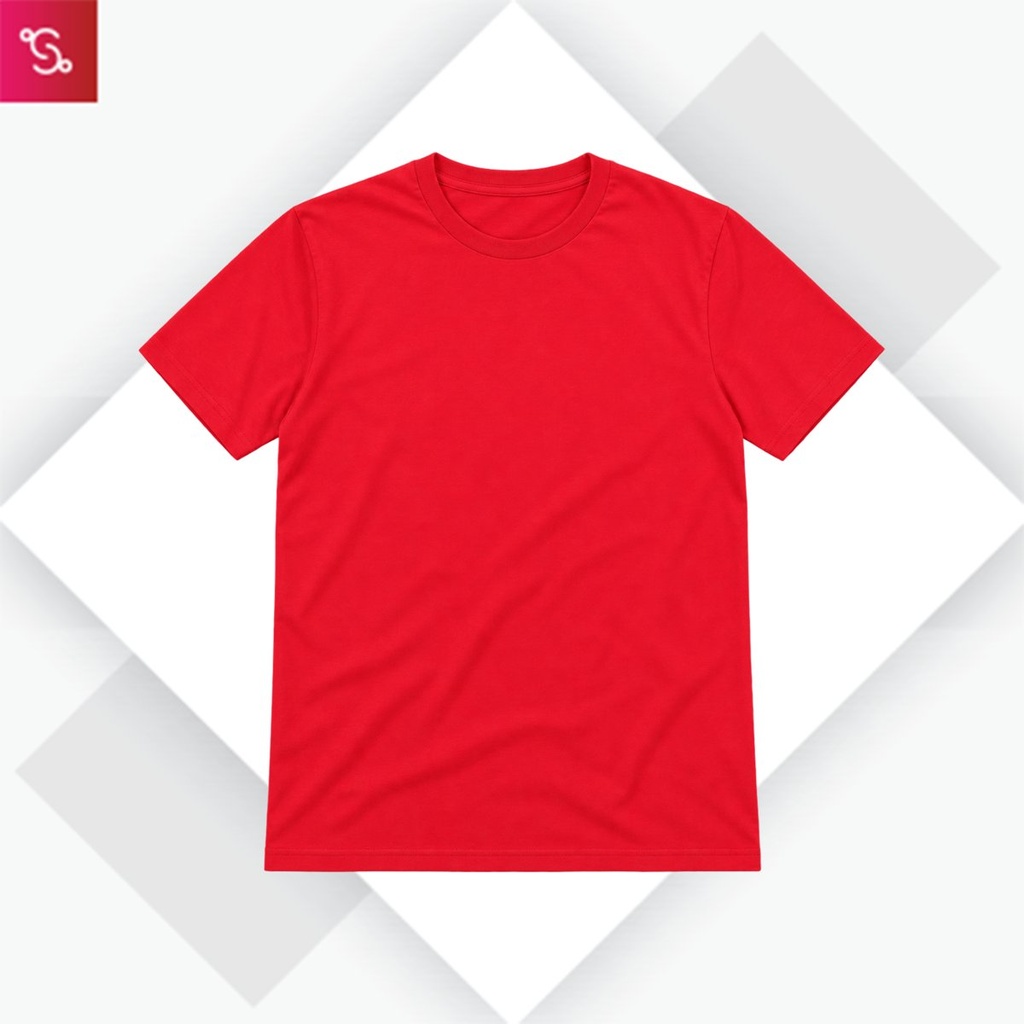 Organic Crew Neck T-Shirt - Red