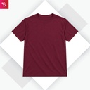 Organic Crew Neck T-Shirt - Maroon