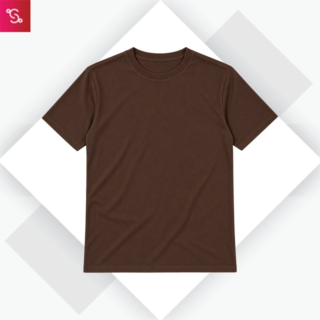Organic Crew Neck T-Shirt - Chocolate