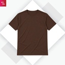 Organic Crew Neck T-Shirt - Chocolate