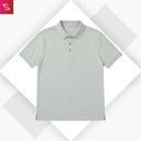 Organic Polo T-Shirt - Stom Grey