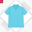 Organic Polo T-Shirt - Teal