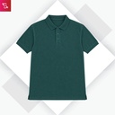 Organic Polo T-Shirt - Forest Green
