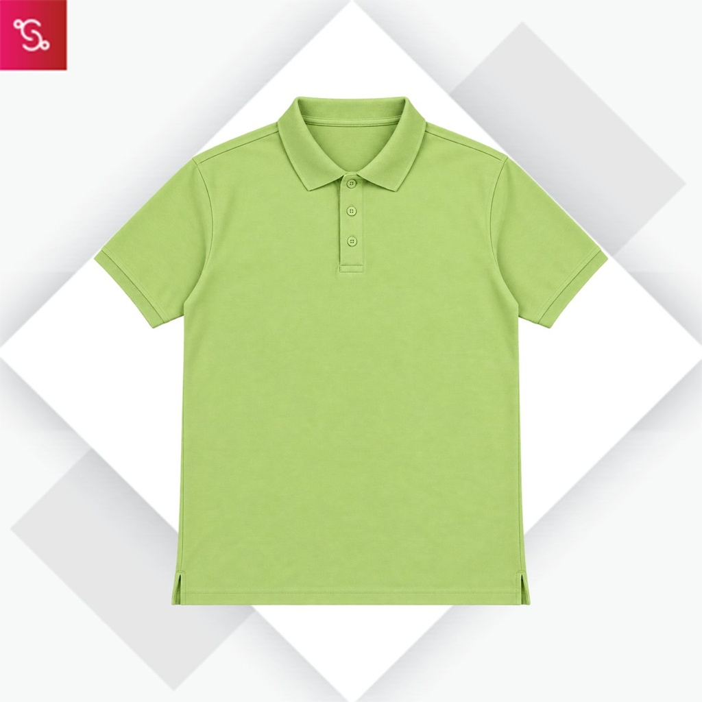 Organic Polo T-Shirt - Olive Green