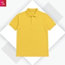 Organic Polo T-Shirt - Mustard