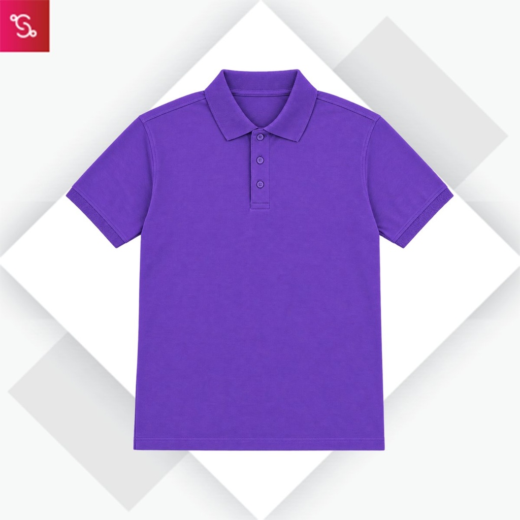 Organic Polo T-Shirt - Prism Violet
