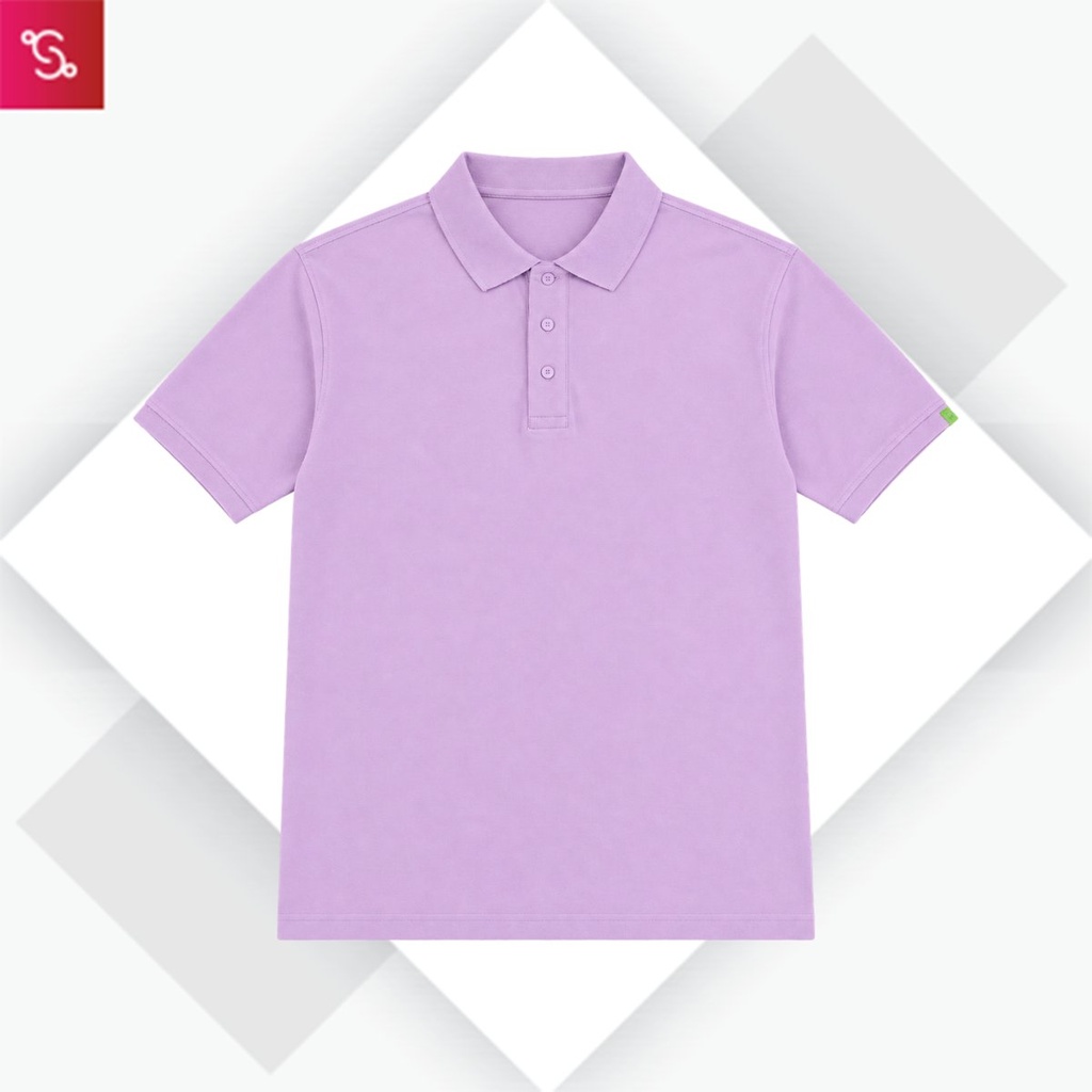 Organic Polo T-Shirt - Lavender
