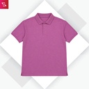 Organic Polo T-Shirt - Purple
