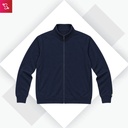 High Neck Jacket - Navy Blue