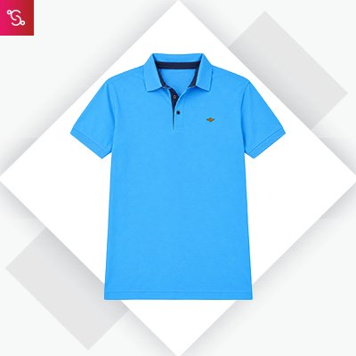 Stellers Nanodry Golf Polo - Dresden Blue