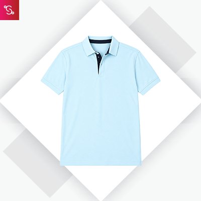 Stellers Nanodry Golf Polo - Ice Blue