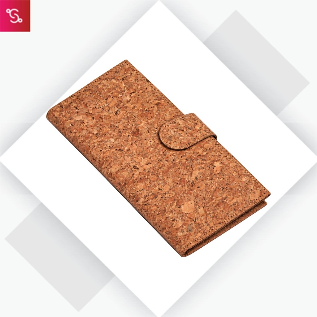 [SANM-S19] Eco-Friendly Cork Cheque Book Holder / Passport Holder With Sim Card Safe Case & Sim Card Jackets