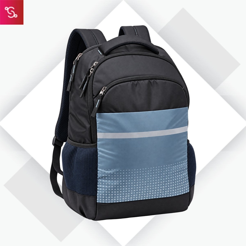 [SANM-S23] Flow: 3 pocket Designer laptop bag with double bottle pocket and rain cover