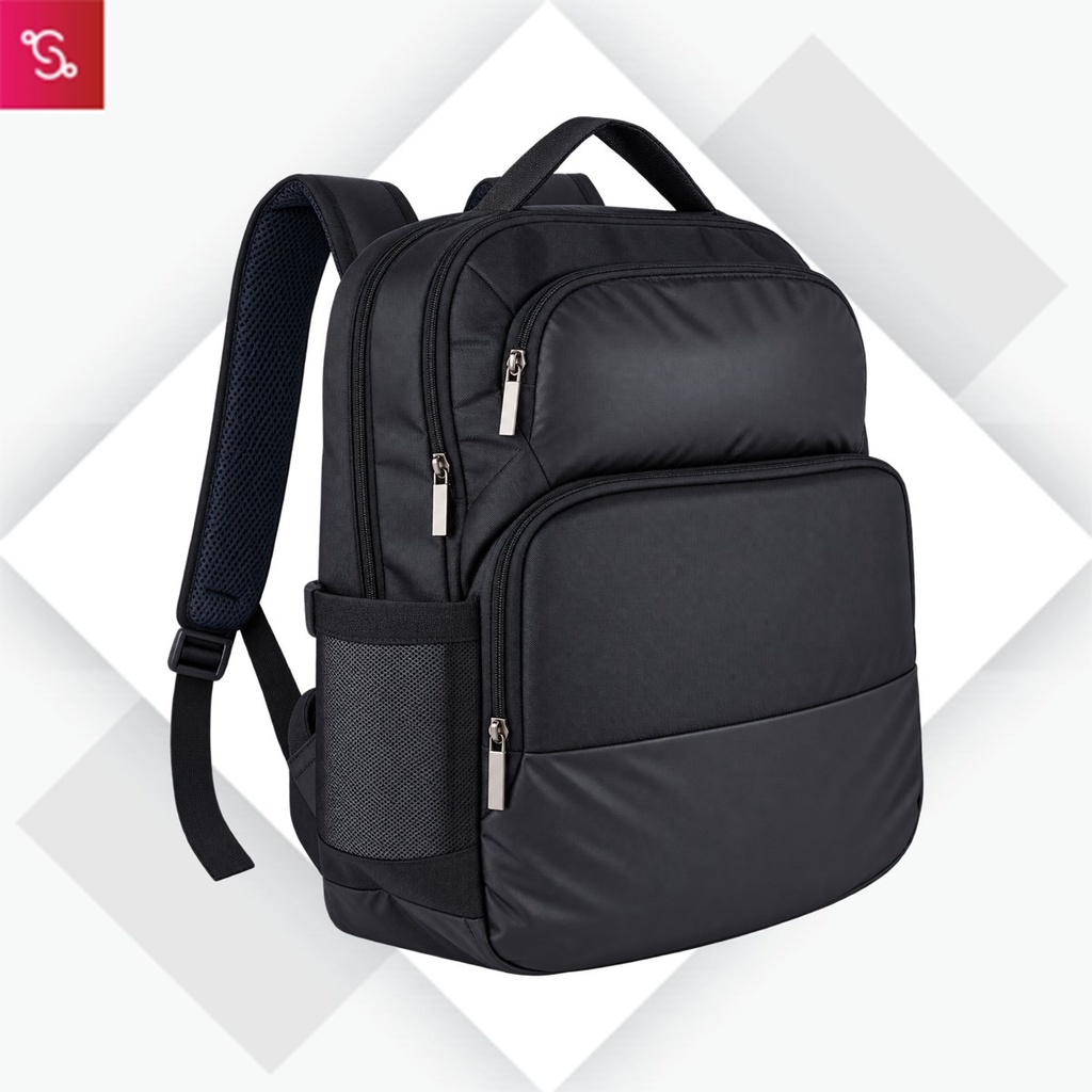 [SANM-S27] Buddy: 2 tone Laptop bag with double bottle pocket