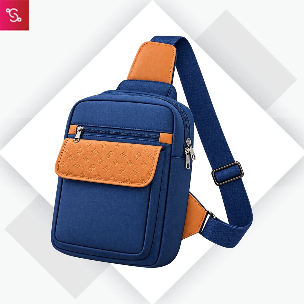 [SANM-S75] Nomad Blu: Premium travel sling bag with Side lock