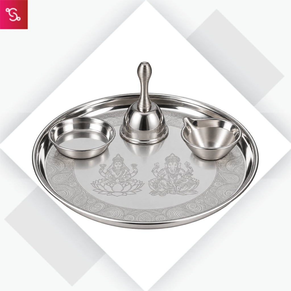 [SANM-Z39] Divine Pooja Thali 4 pc set