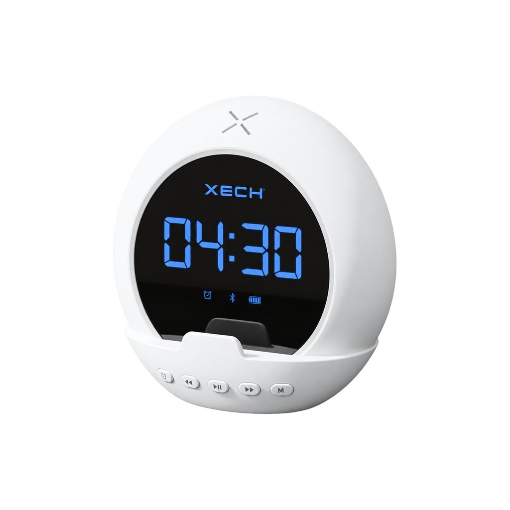 [SXEC-ELLIPSE-WHITE] Ellipse - White (Alarm Clock Speaker with Phone Stand)