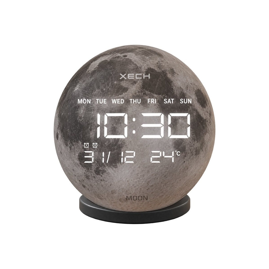[SXEC-SOLARIS-X-MOON] Solaris X - Moon (Globe Digital Clock)