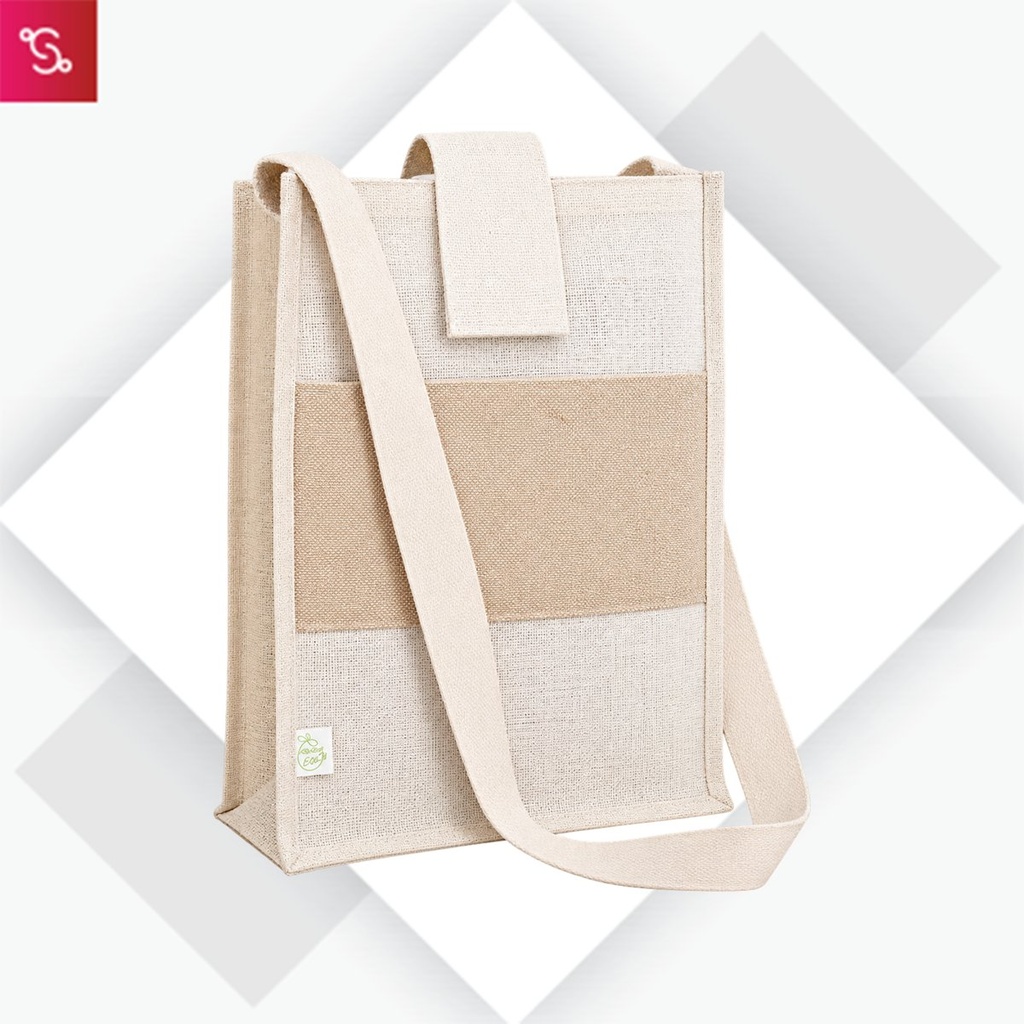 [SOBL-TEAK] Teak (Dyed Jute with Weaved Jute Conference Bag)