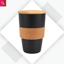 Eco Cork (Wheat Fibre Cup with Bamboo Lid & Cork Grip (450ml))