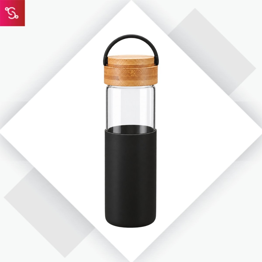 Sili Bot (Borosilicate Bottle with Silicon Sleeve (550ml))
