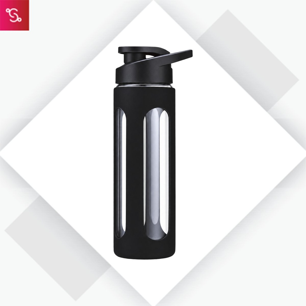 Boro Flip (Borosilicate Bottle with Silicon Sleeve (550ml))